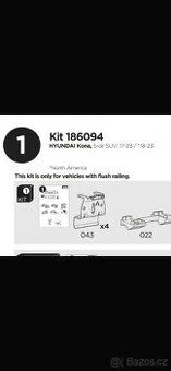 MONTÁŽNÍ KIT THULE 6094 HYUNDAI KONA 17-23