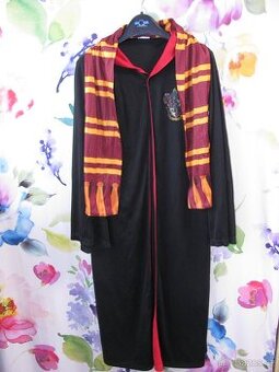Kostým-plášť s kapucí+šála Harry Potter Gryffindor vel.152