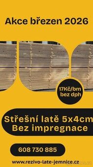 střešní latě SM 4m