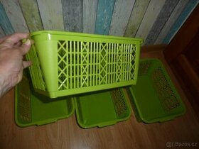 4x plastový košík 36 x 26 x 14 cm - nový