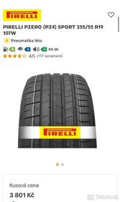 PIRELLI PZERO PZ4 Sport 255/55 R19 - 1