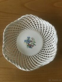Porcelánová miska a amforka z růžového porcelánu - 1