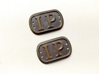 Originál prvorepublikové límcové insignie "IP"