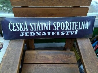 Stará smaltovaná cedule
