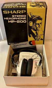 Sharp HP-200 Vintage Hi-Fi sluchátka účtenka za rok 1973