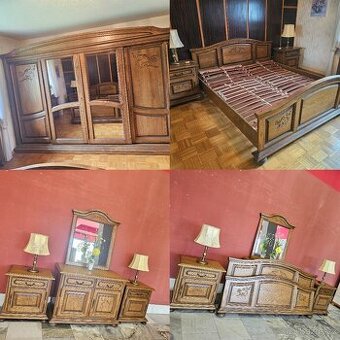 Ložnice Rustikální skříň s posuvnými dveřmi