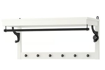 KOUPÍM - VĚŠÁK, BOTNÍK, LAVICE BÍLÝ - IKEA HEMNES