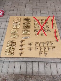 Mosazné kliky,kličky,kličky na okna,oliva,půloliva-1.