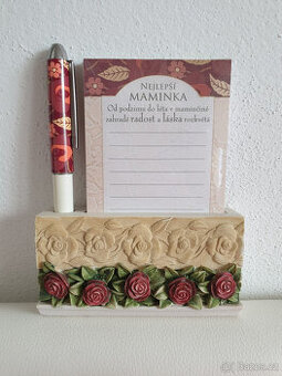 Růže růžičky stojánek dekorace Nejlepší maminka