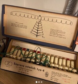 Retro vánoční osvětlení Zlatokov