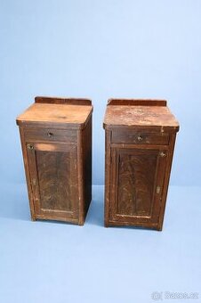 Art deco noční stolky pár (před renovací)