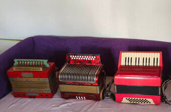 Tahací harmonika, Akordeon, pianovka, heligonka