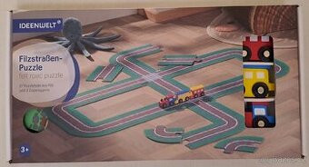 Filcová silnice/koleje s vláčky