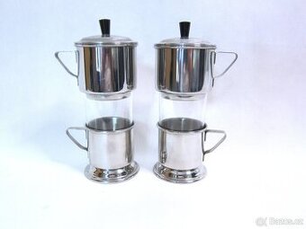 2x překapávač kávy či čaje ( french filter ) Sandrik nerez