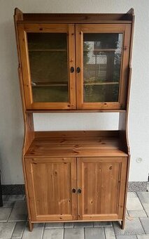 Knihovna vitrína příborník Ikea Leksvik