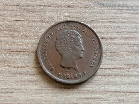 Dánské království mince 1/5 Skilling 1842 král Kristián VIII - 1
