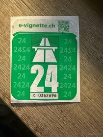 Švýcarská dálniční známka 24
