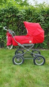 Inglesina Magnum červený kočárek + autosedačka s bází - 1