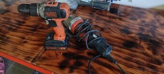 Aku příklepová vrtačka + úhlová bruska Black Decker
