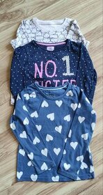 Set 3 trik s dlouhým rukávem 98/104