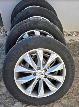 Alu kola 5x112 r17 7j et45 letni pneu 225/55/17