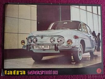 Tatra 603 sběratelský firemní prospekt r.1970