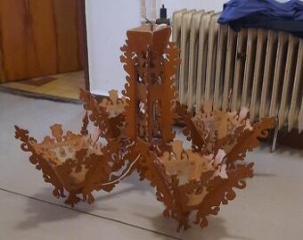 Dřevěný lustr - 1