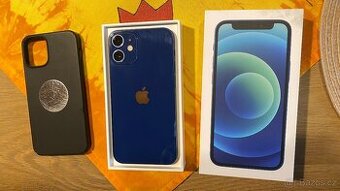 iPhone 12mini 128gb modrý, 100% baterie, top stav