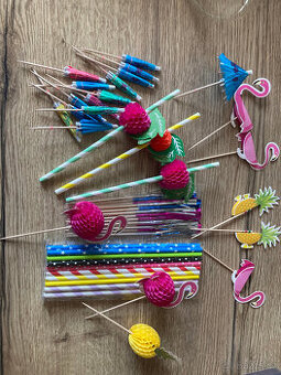 odzoby na poháry, brčka, paraplíčka,.. - 1