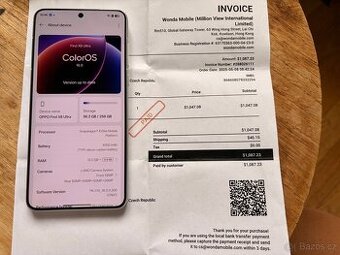 Oppo Find X8 Ultra 12/256, záruka