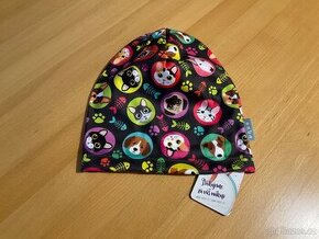 Nová- dívčí fleece čepice Unuo- S/ 45- 48cm