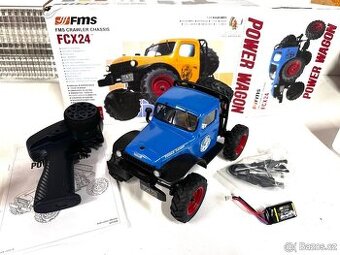 ROZBALENO - FMS FCX24 Power Wagon 1:24 (modrý)