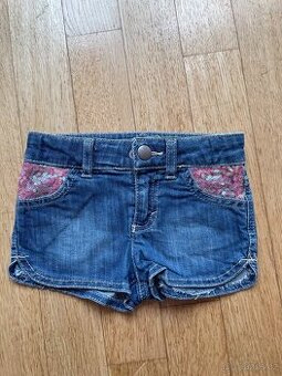 Kraťasy Benetton riflové s flitry vel. 98 jako nové