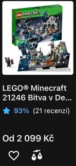 MINECRAFT 21246 The Deep Dark Battle + zdarma příručka