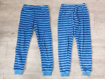 Set fleece domácí kalhoty vel.146/152, 2ks