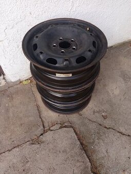 Prodám čtyři plechové disky 5Jx14H2 vhodné na zimní pneu - 1