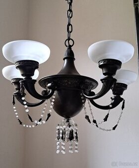 Starožitný secesní lustr,  secese,  osvětlení..