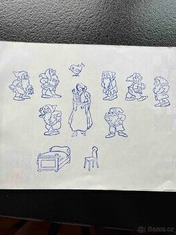 Retro razítka Sněhurka