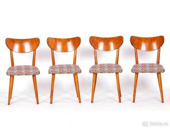 Populární retro židle TON Banana, 4 ks.