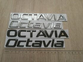 Nápis Octavia - logo znak pro škoda octavia černá - 1