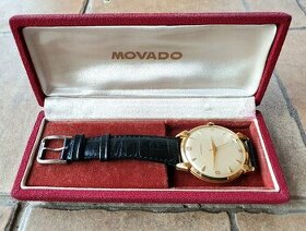 Zlaté pánské hodinky MOVADO - 1