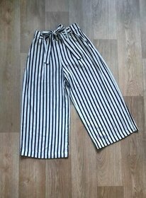 Dámské pruhované kalhoty culottes vel. S, zn. Zara - 1