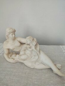 Žena s dieťaťom keramická soška 31 cm
