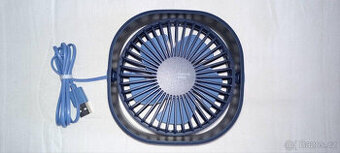 Tichý polohovatelný USB ventilátor - 3 rychlosti - 1