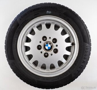 BMW 3 E36 - Originání 15" alu kola - Zimní pneu