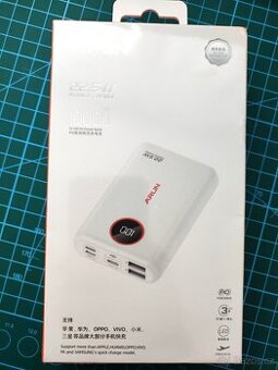 Powerbanka 10000 mAh / QC 25W + PD, vstup Apple