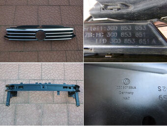 VW Passat B8 Lift výztuha 3G0807584A maska 3G0853653