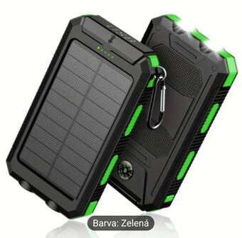 Solární powerbanka / nabíječka, 7000mAh, 5V / 2 x 2.1A- NOVÁ