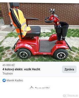 4kolovy elektricky vozik pro seniory
