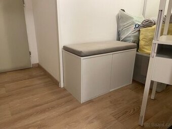 Tchibo botník s odjínatelným polstrem bílý 80cm